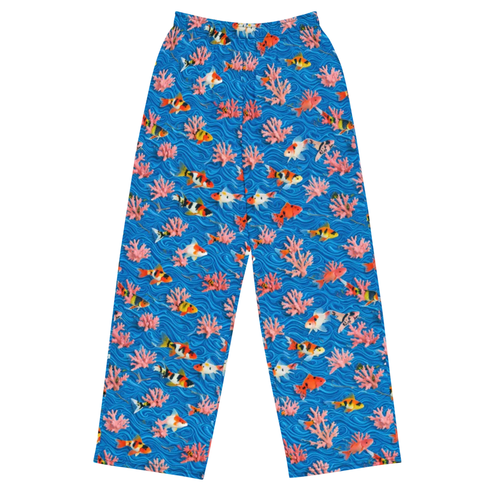 Neon Reef on Wide-Leg Pants — Front