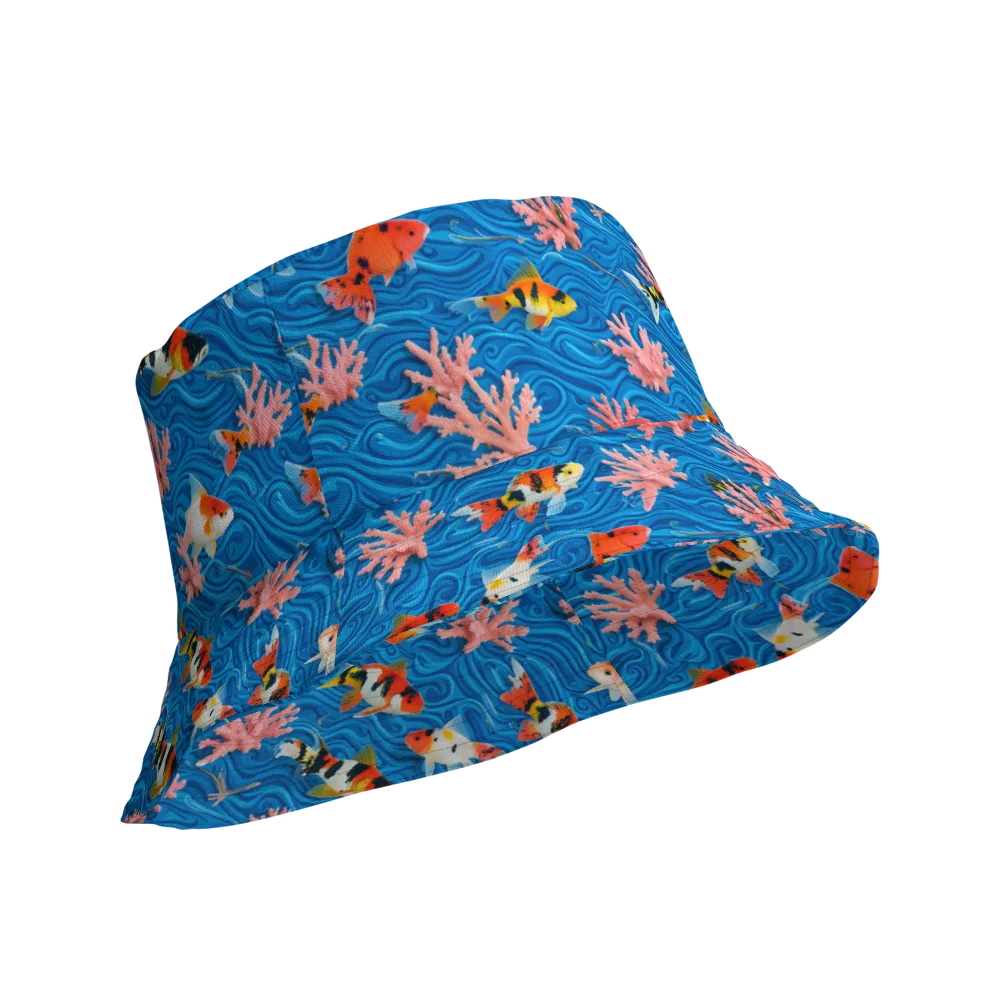 Neon Reef on Reversible Bucket Hat — Product details Outside