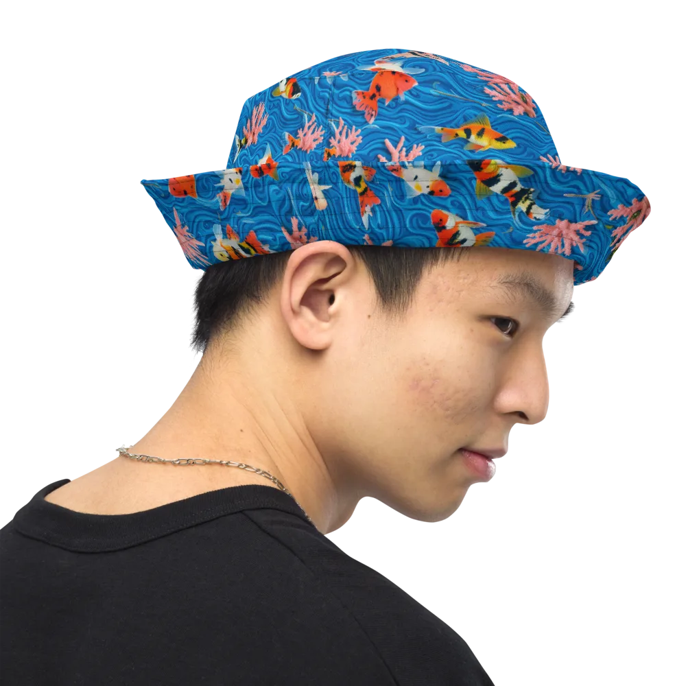 Neon Reef on Reversible Bucket Hat — Right Outside