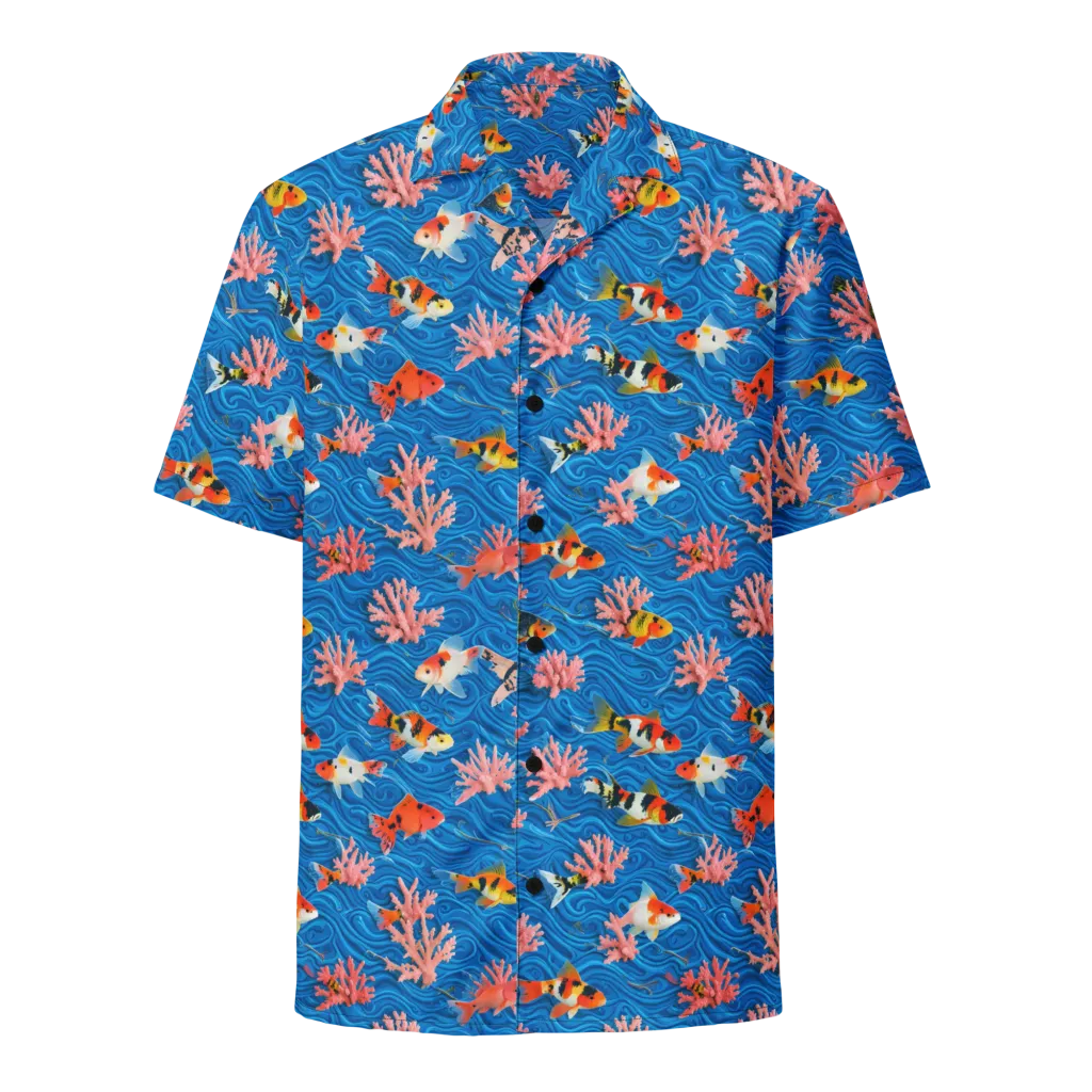 Neon Reef on Button Shirt — Front