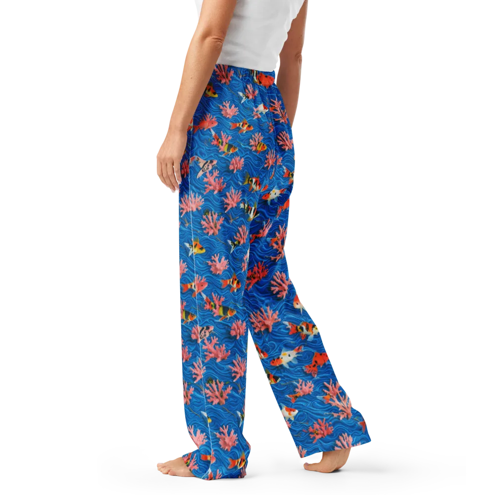 Neon Reef on Women's Pajama Pants — Left