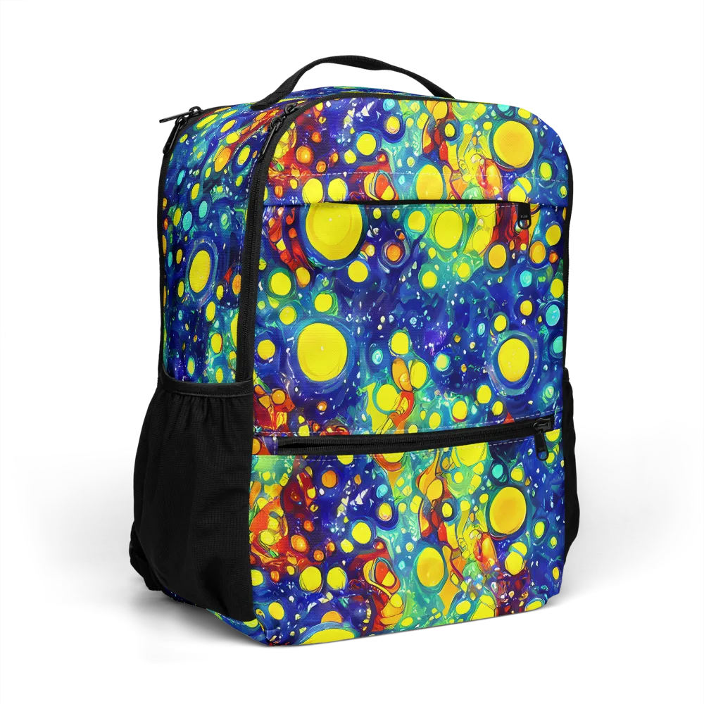 Midnight Bubbles on Utility Backpack — Right Front