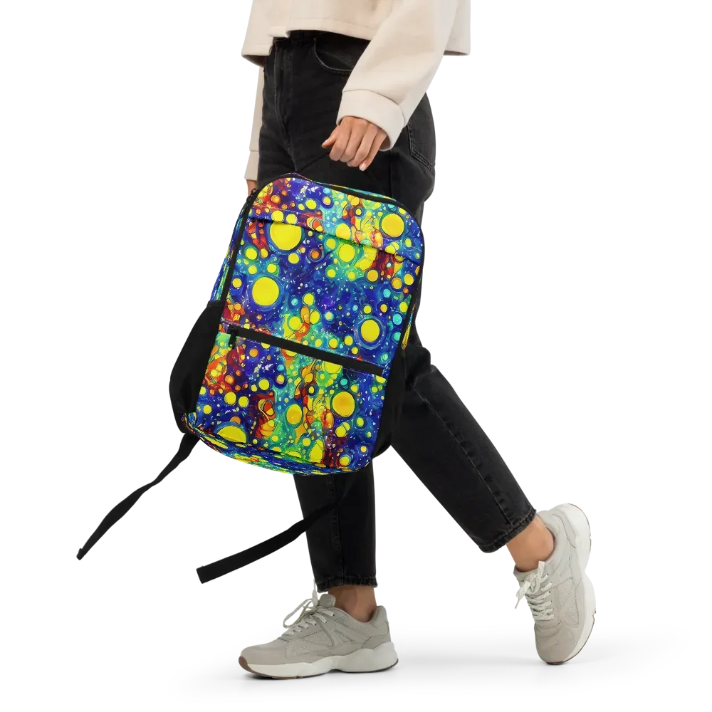 Midnight Bubbles on Utility Backpack — Front
