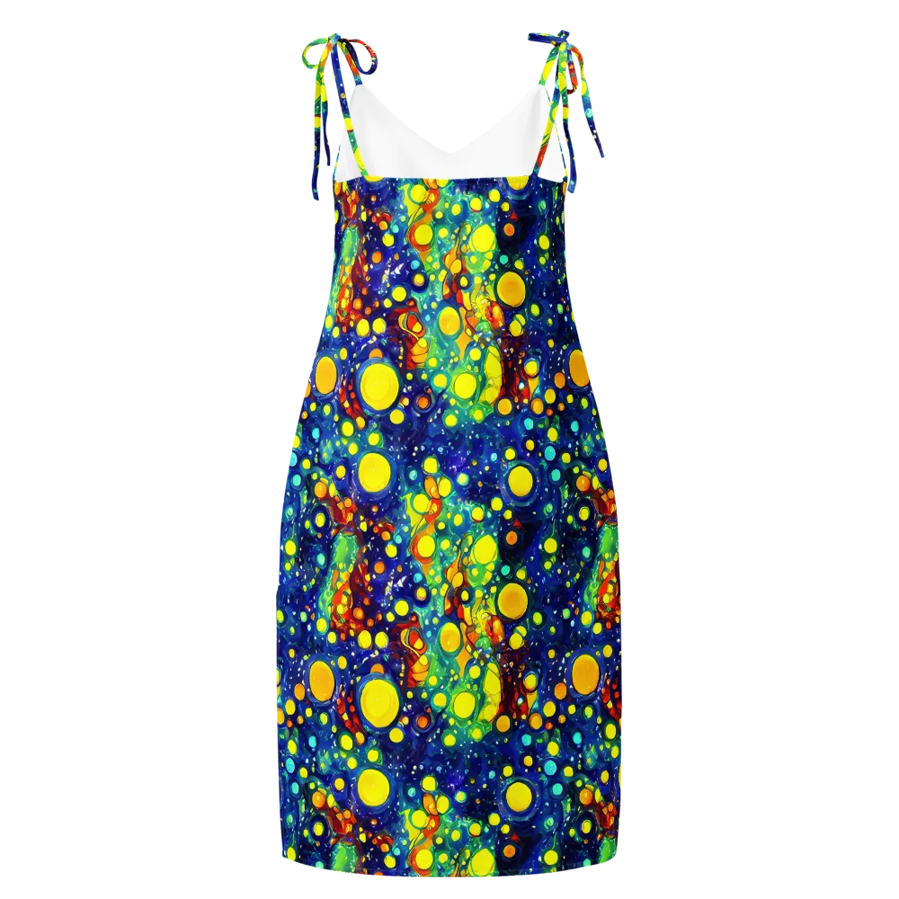 Midnight Bubbles on Slip Dress — Back
