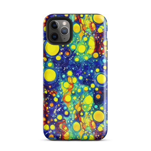 Midnight Bubbles on a Tough Case for iPhone®