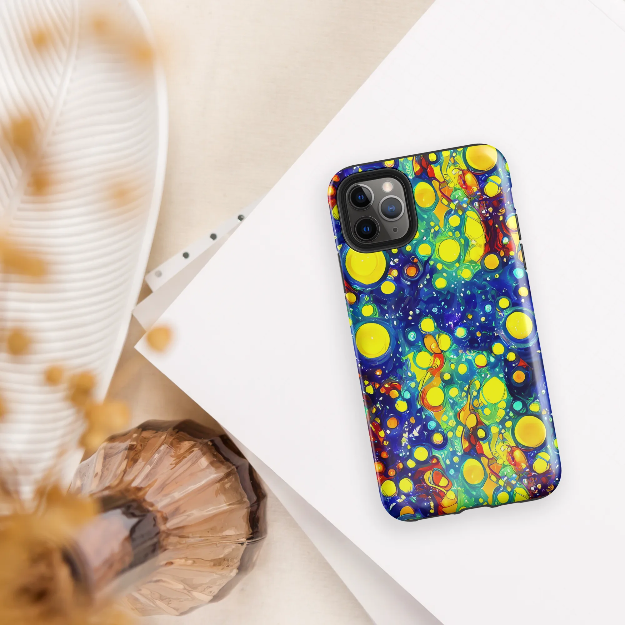 Midnight Bubbles on Tough Case for iPhone® — Front