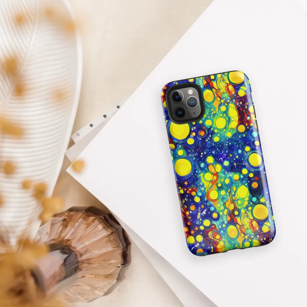 Midnight Bubbles on Tough Case for iPhone® — Front