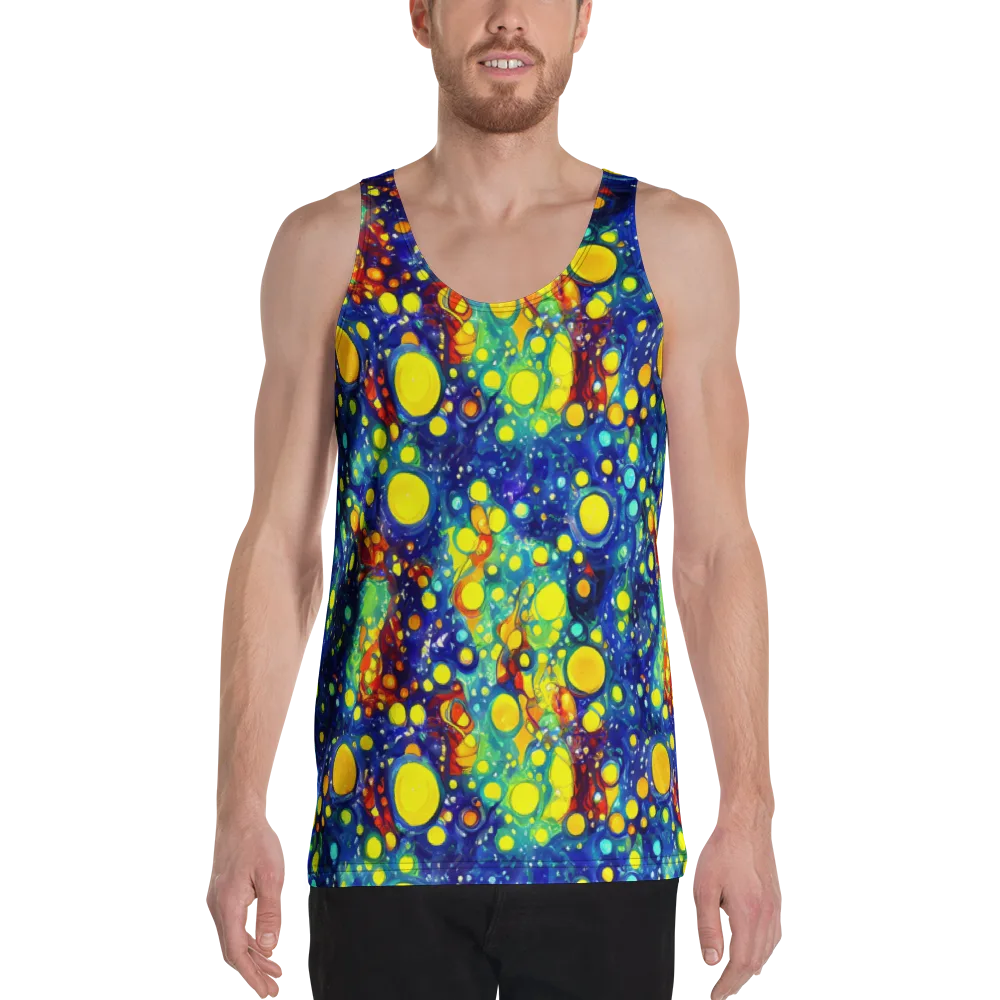 Midnight Bubbles on Men's Tank Top — Front