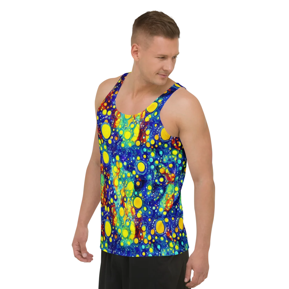Midnight Bubbles on Men's Tank Top — Left Front