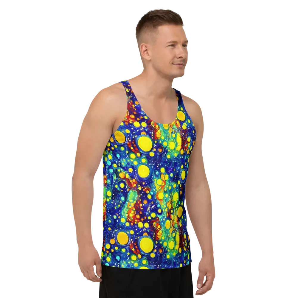 Midnight Bubbles on Men's Tank Top — Right Front