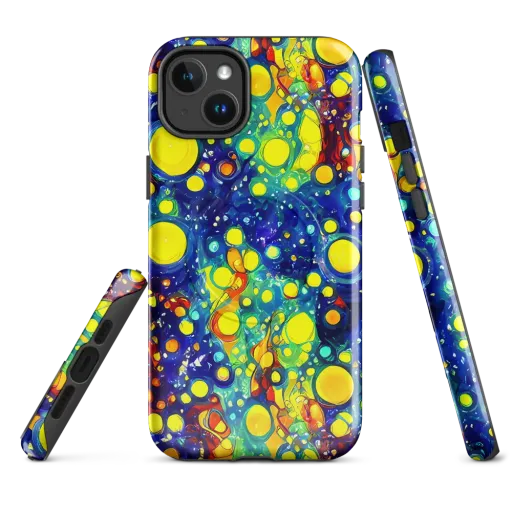 Midnight Bubbles on a MagSafe Tough Case for iPhone®
