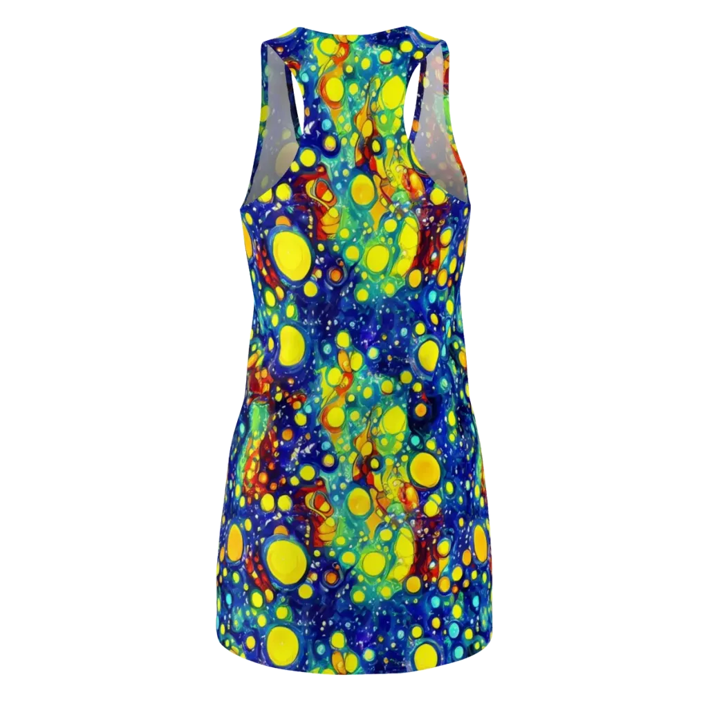 Midnight Bubbles on Racerback Dress — Back