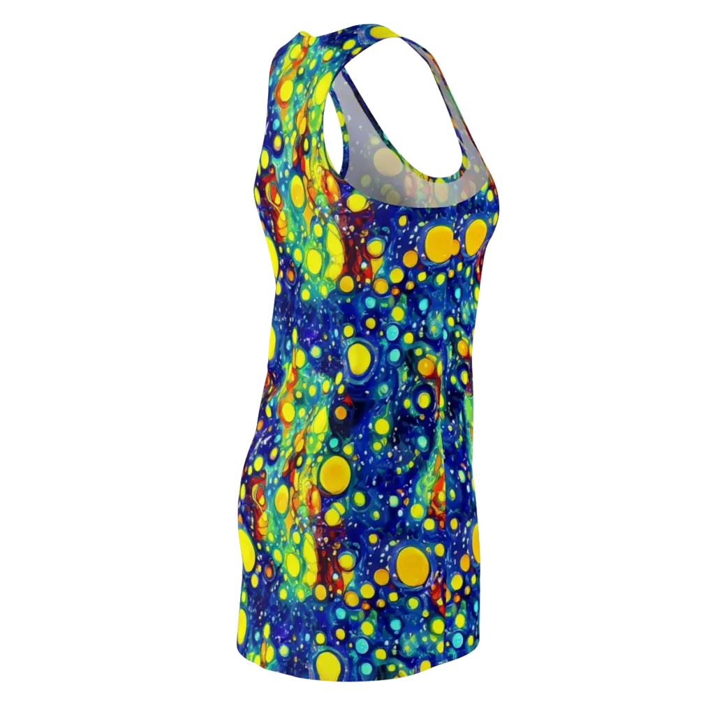 Midnight Bubbles on Racerback Dress — Back Side
