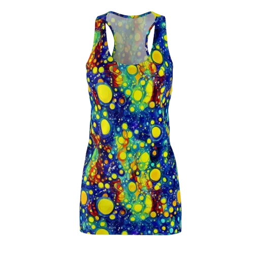 Midnight Bubbles on a Racerback Dress