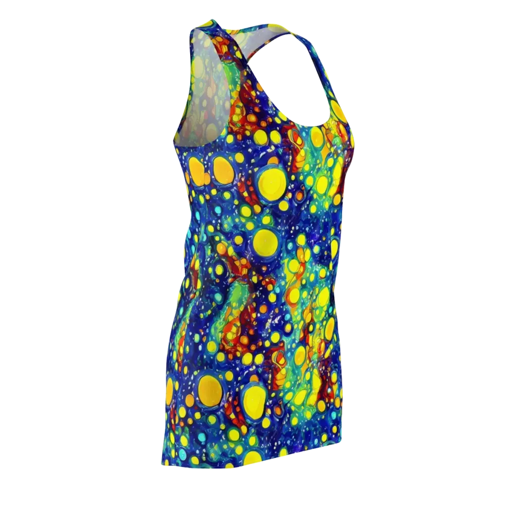 Midnight Bubbles on Racerback Dress — Front Side