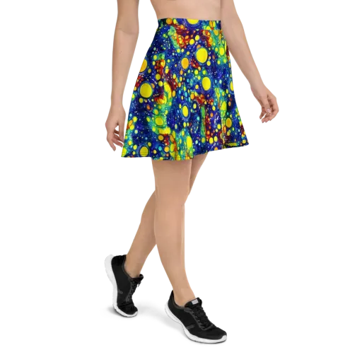 Midnight Bubbles on a Skater Skirt
