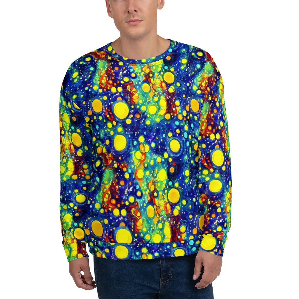 Midnight Bubbles on Sweatshirt — Front