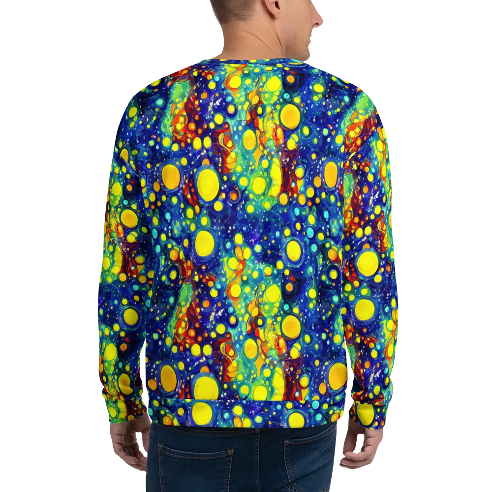 Midnight Bubbles on Sweatshirt — Back