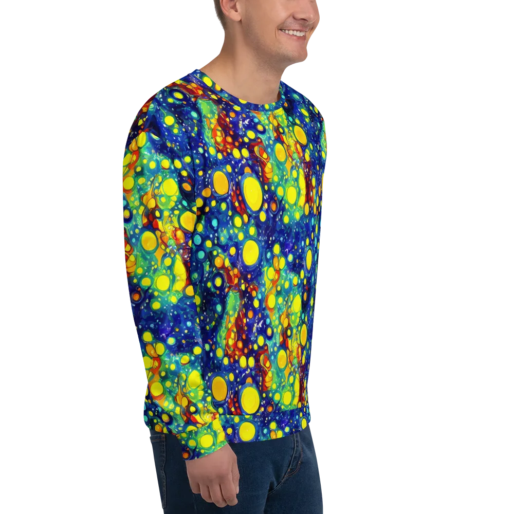Midnight Bubbles on Sweatshirt — Right Front