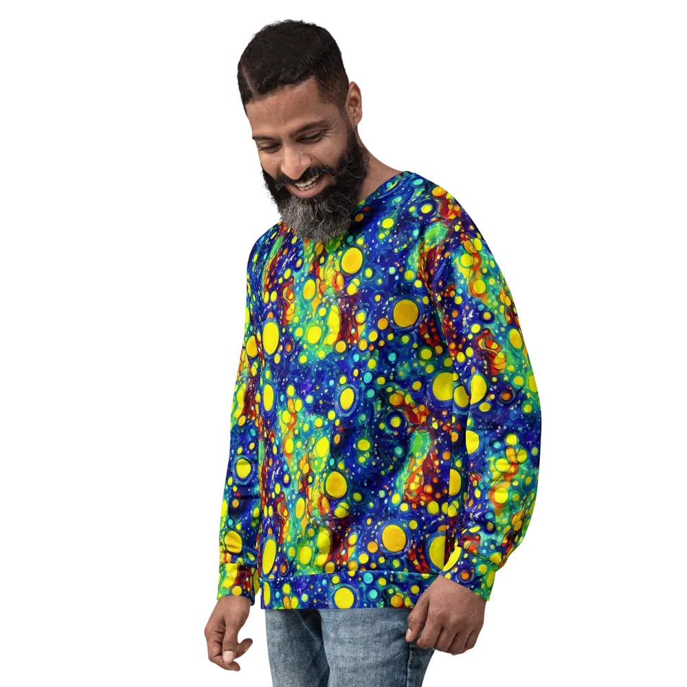 Midnight Bubbles on Sweatshirt — Left Front