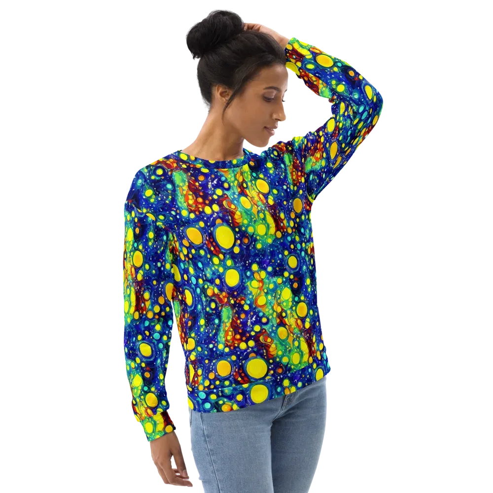Midnight Bubbles on Sweatshirt — Right Front