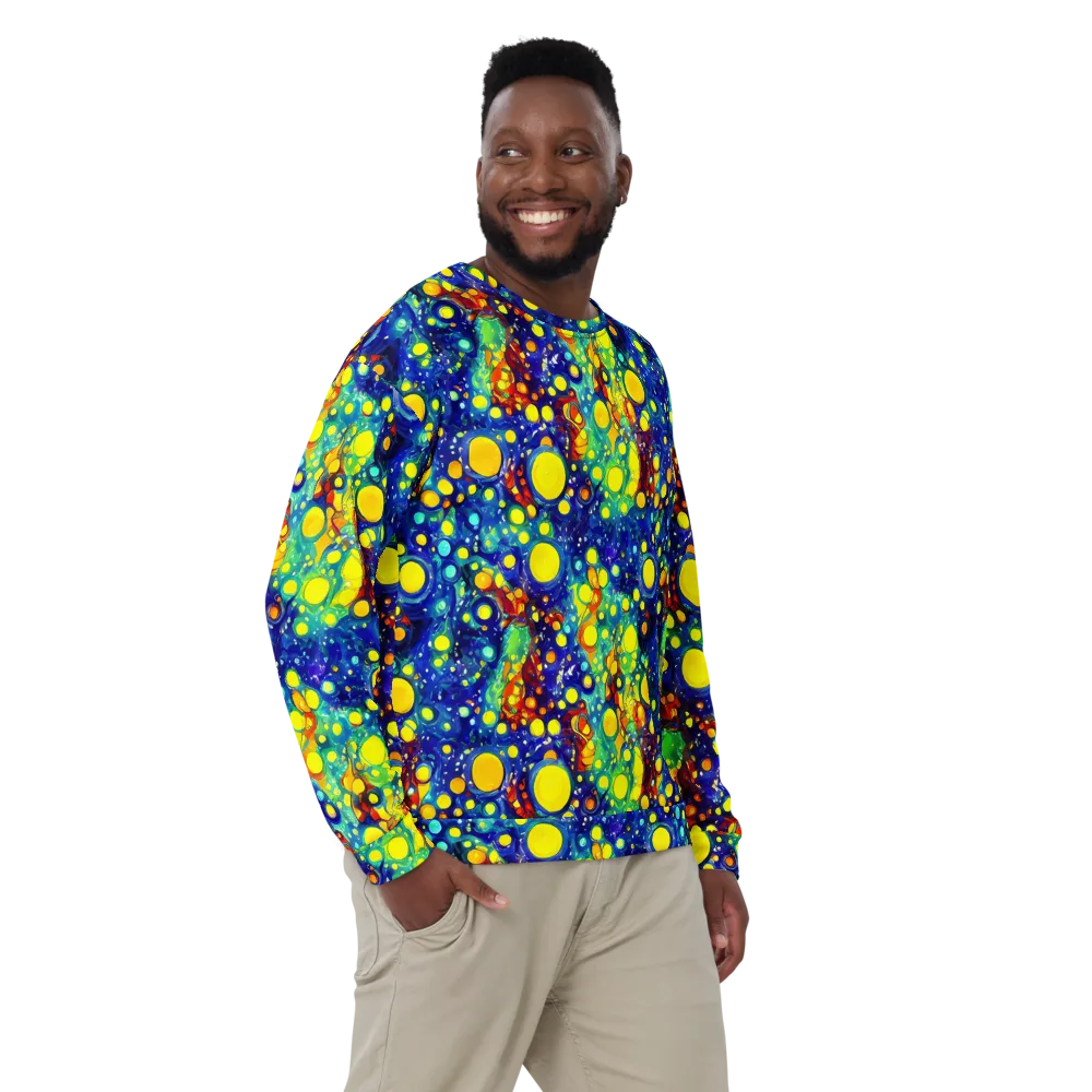 Midnight Bubbles on Sweatshirt — Front