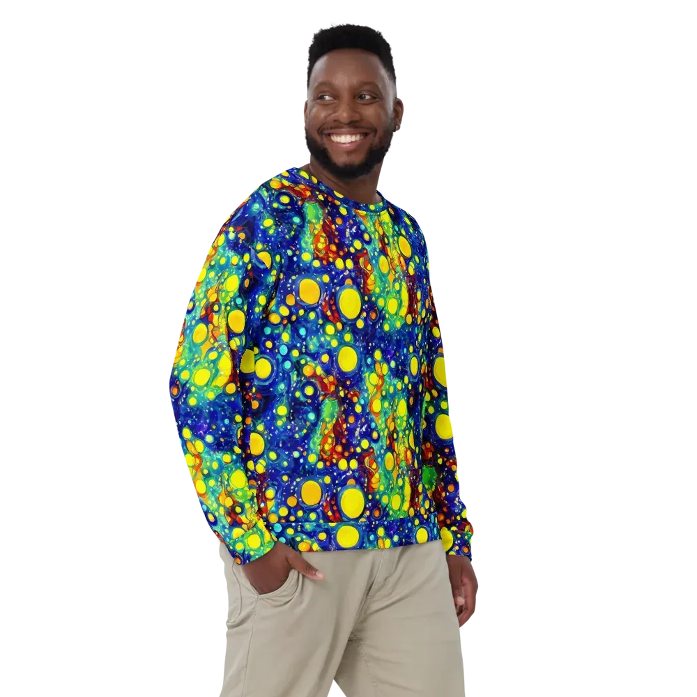 Midnight Bubbles on Sweatshirt — Front