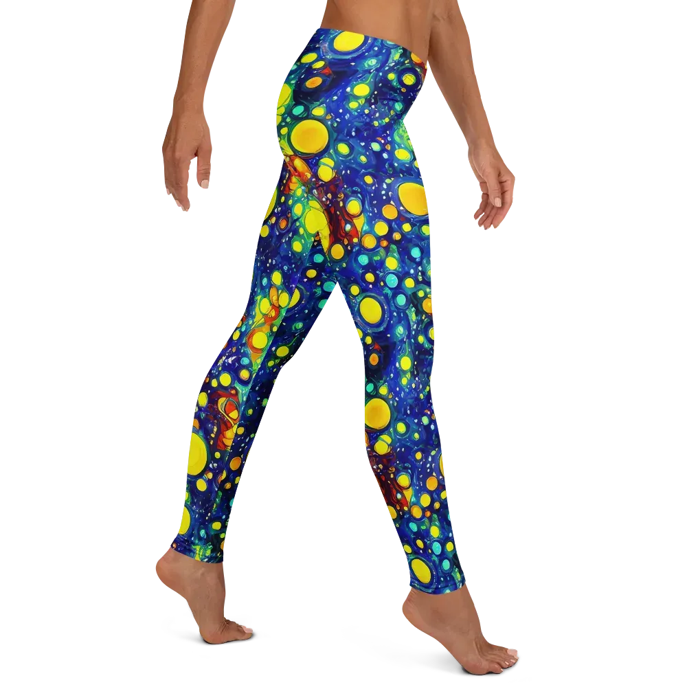 Midnight Bubbles on Leggings — Right