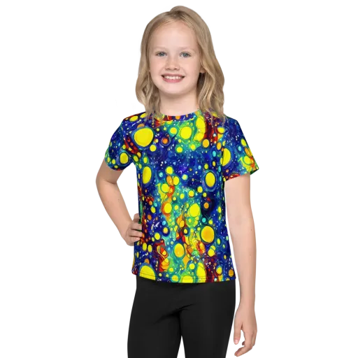 Midnight Bubbles on a Kids Crew Neck T-Shirt