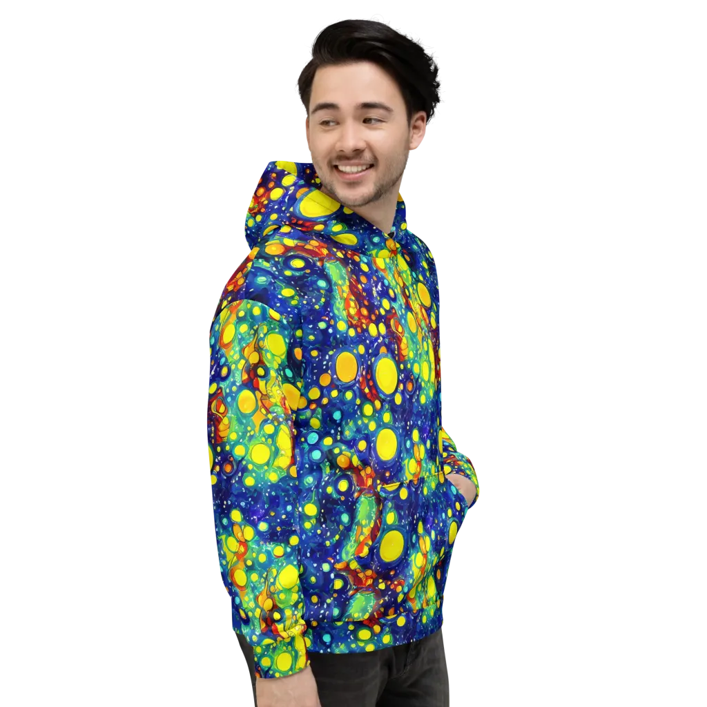 Midnight Bubbles on Hoodie — Right