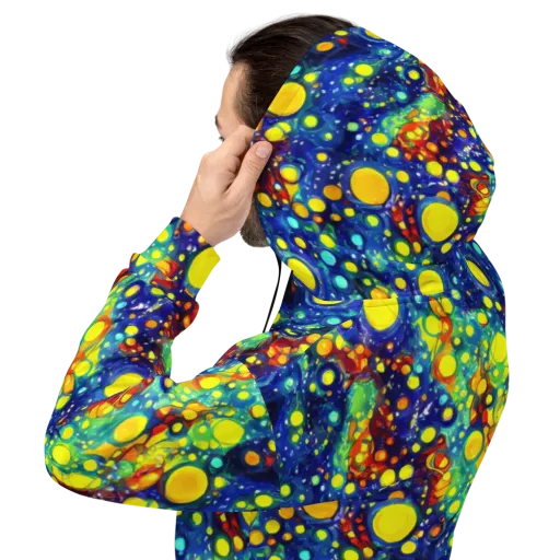 Midnight Bubbles on a Hoodie