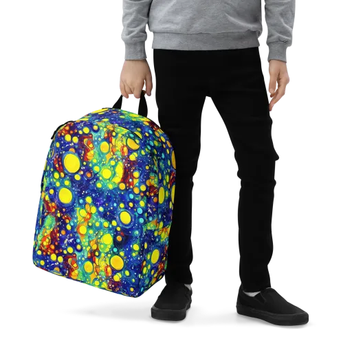 Midnight Bubbles on a Minimalist Backpack