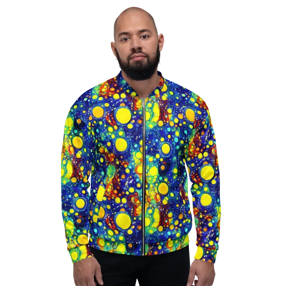 Midnight Bubbles on Bomber Jacket — Front