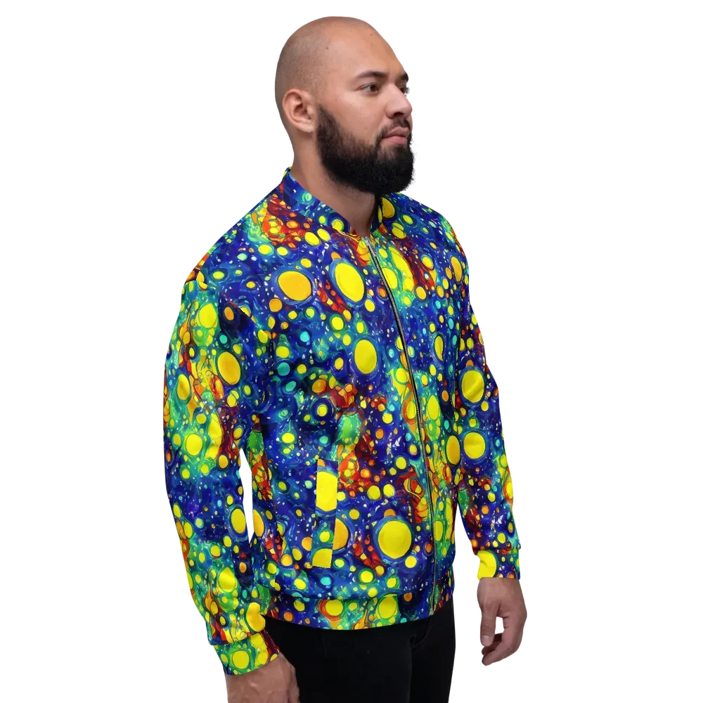 Midnight Bubbles on Bomber Jacket — Right