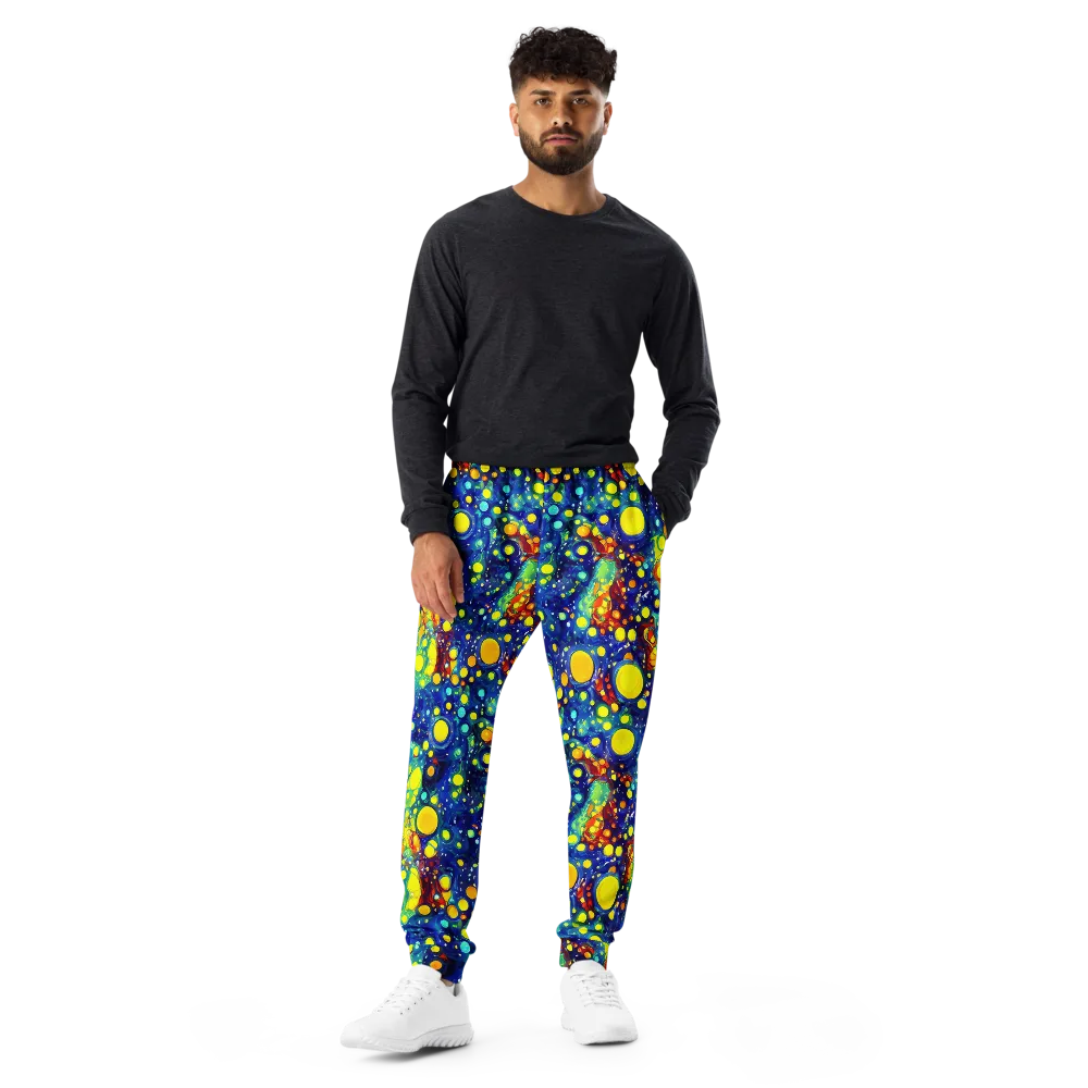 Midnight Bubbles on Men's Joggers — Front