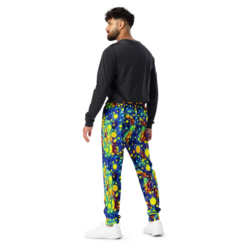 Midnight Bubbles on Men's Joggers — Back