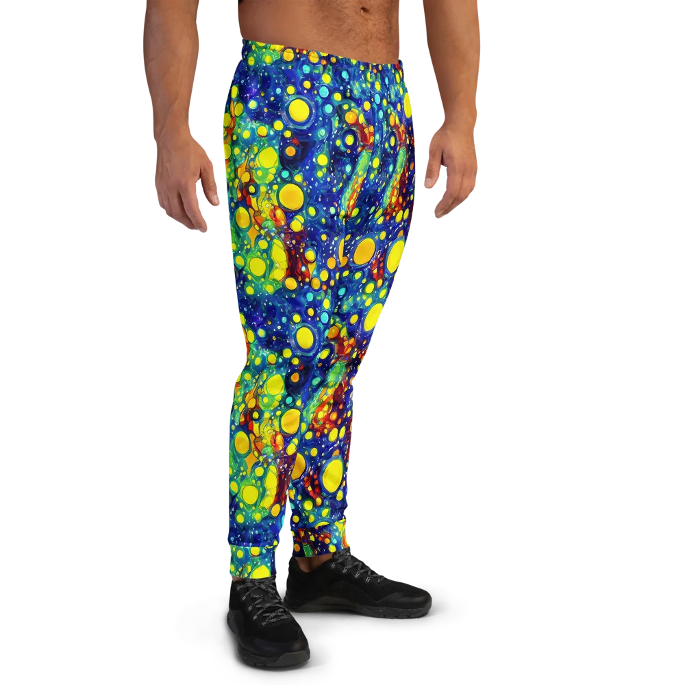 Midnight Bubbles on Men's Joggers — Right