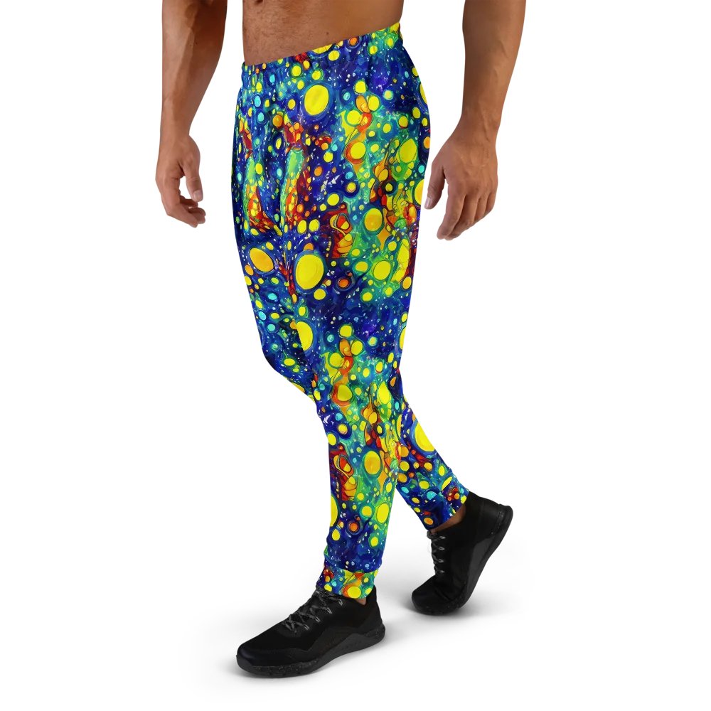 Midnight Bubbles on Men's Joggers — Left