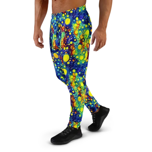 Midnight Bubbles on a Men's Joggers