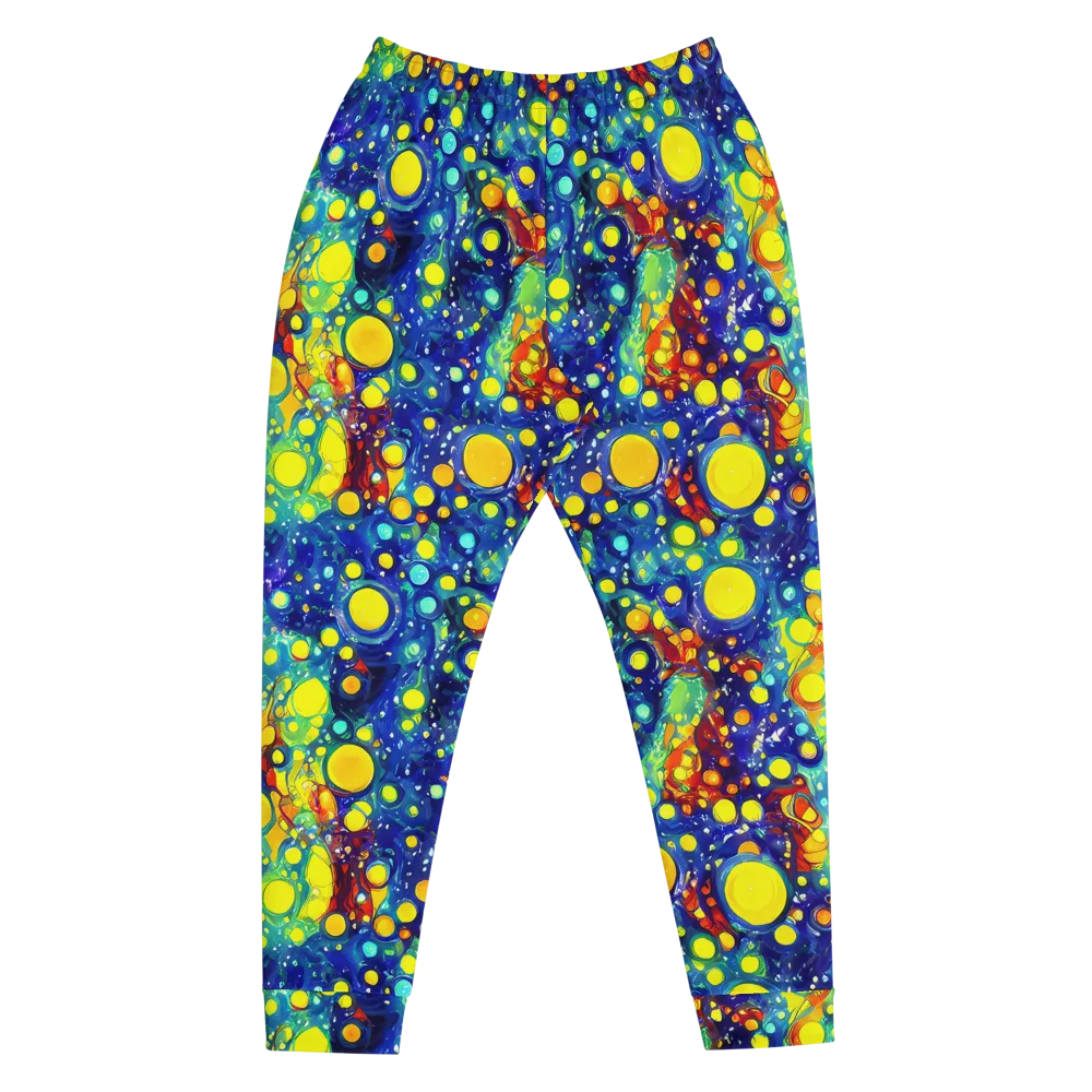 Midnight Bubbles on Men's Joggers — Front
