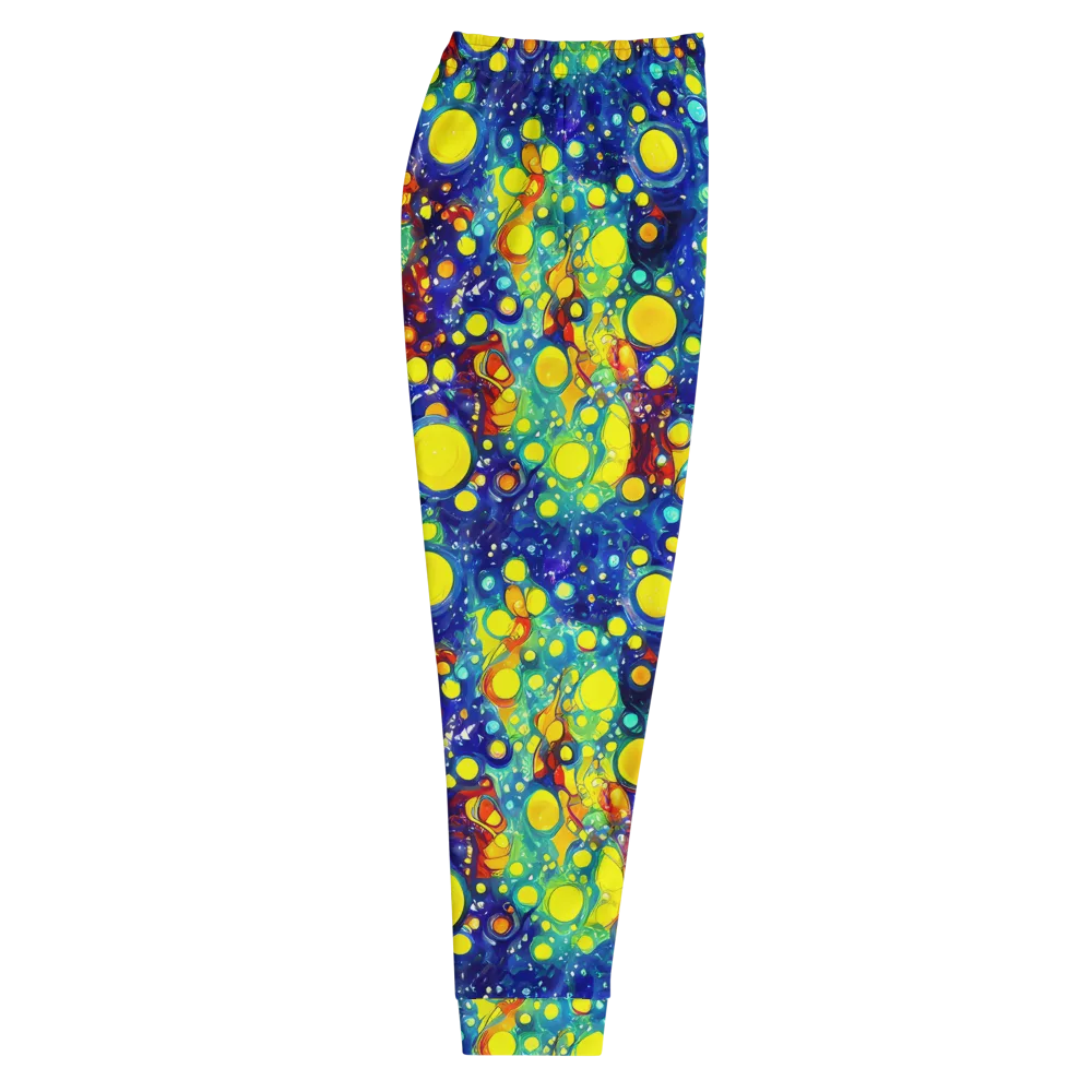 Midnight Bubbles on Men's Joggers — Right