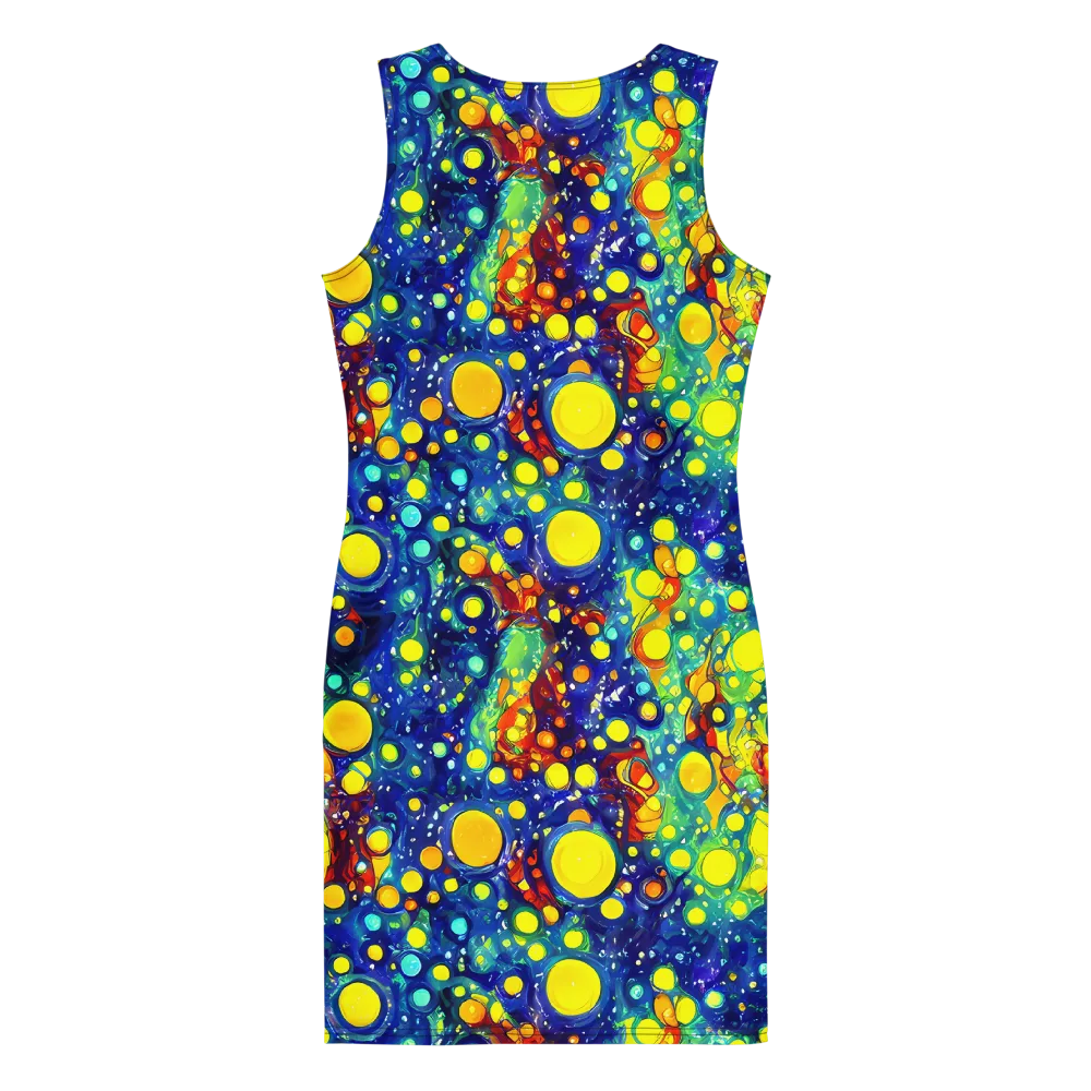 Midnight Bubbles on Bodycon Dress — Back