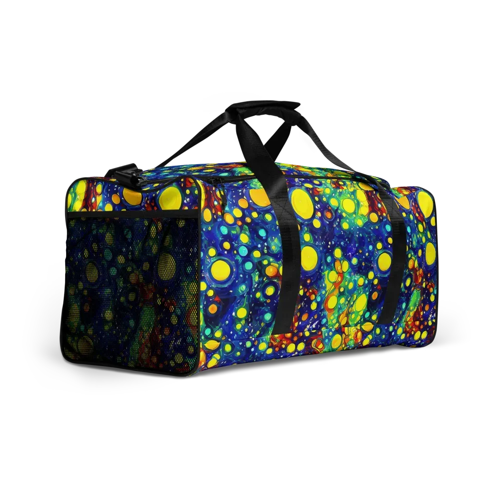 Midnight Bubbles on Duffle Bag — Right Front