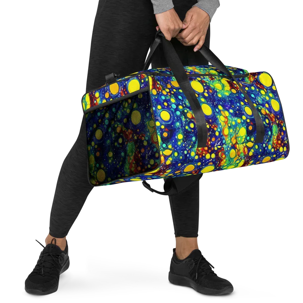 Midnight Bubbles on Duffle Bag — Right Front