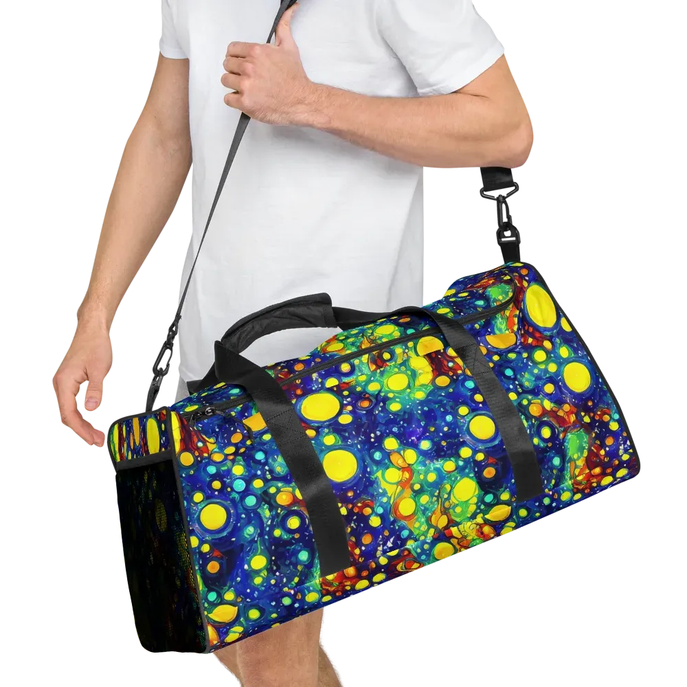 Midnight Bubbles on Duffle Bag — Right Front