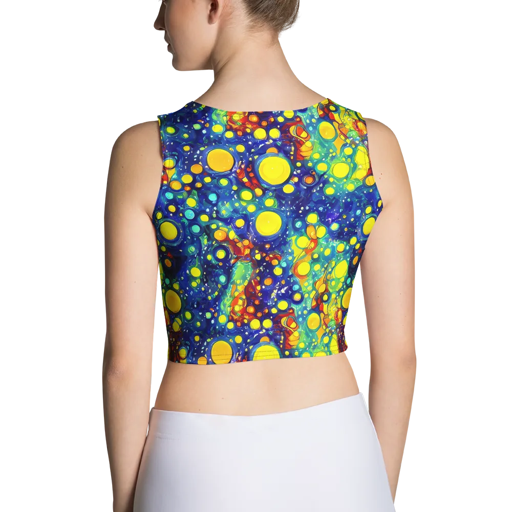 Midnight Bubbles on Crop Top — Back