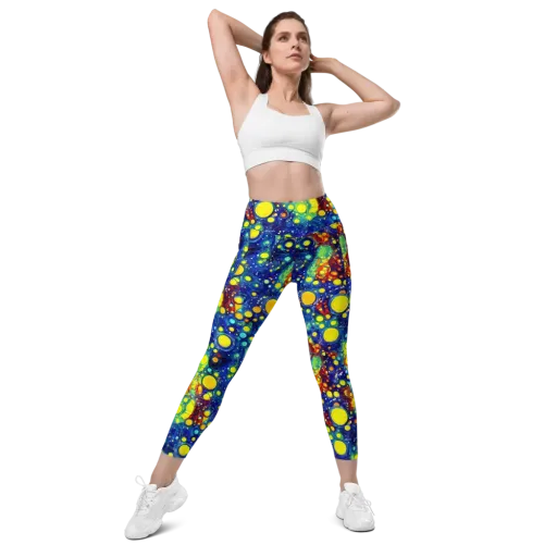 Midnight Bubbles on a Leggings with Pockets