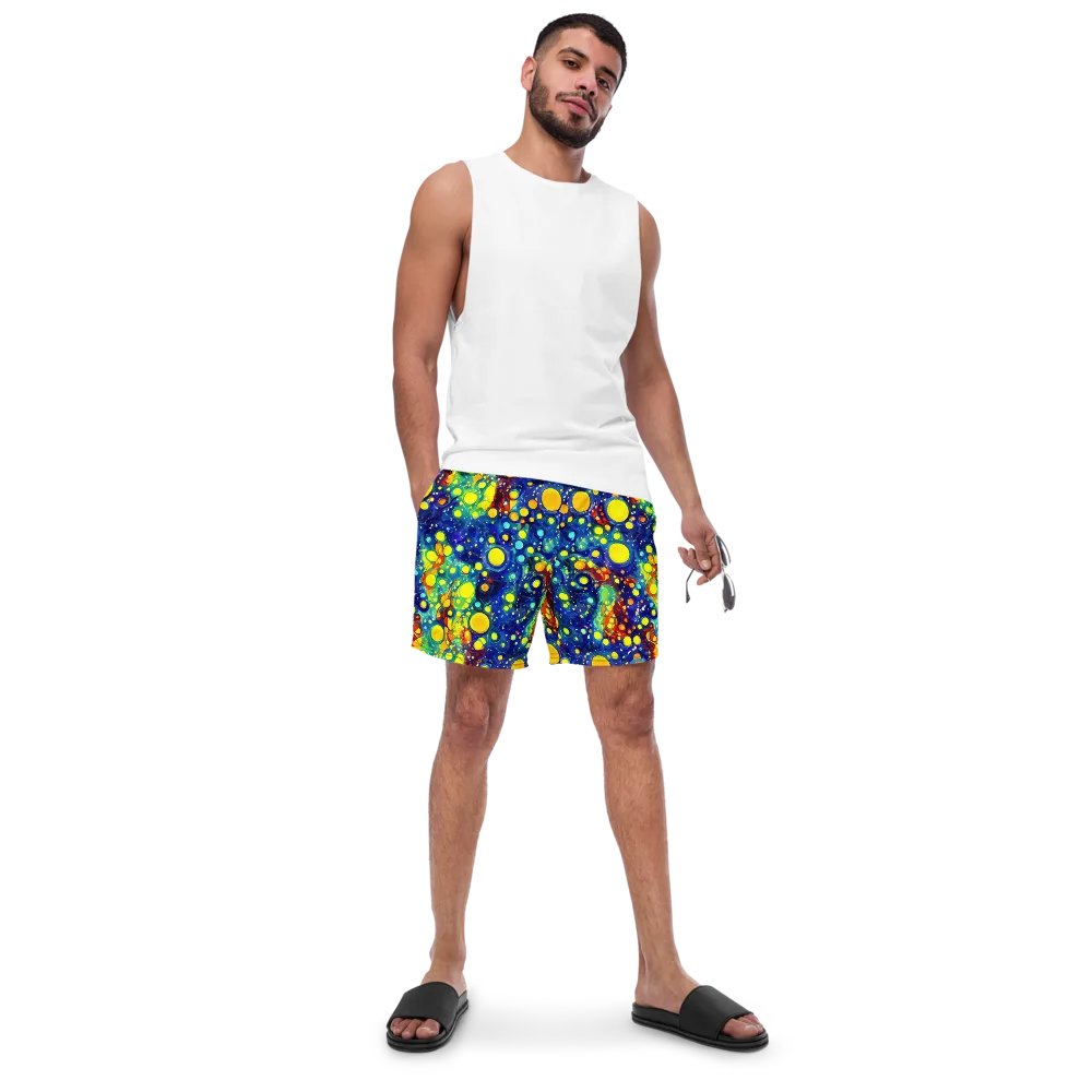Midnight Bubbles on Swim Trunks — Front