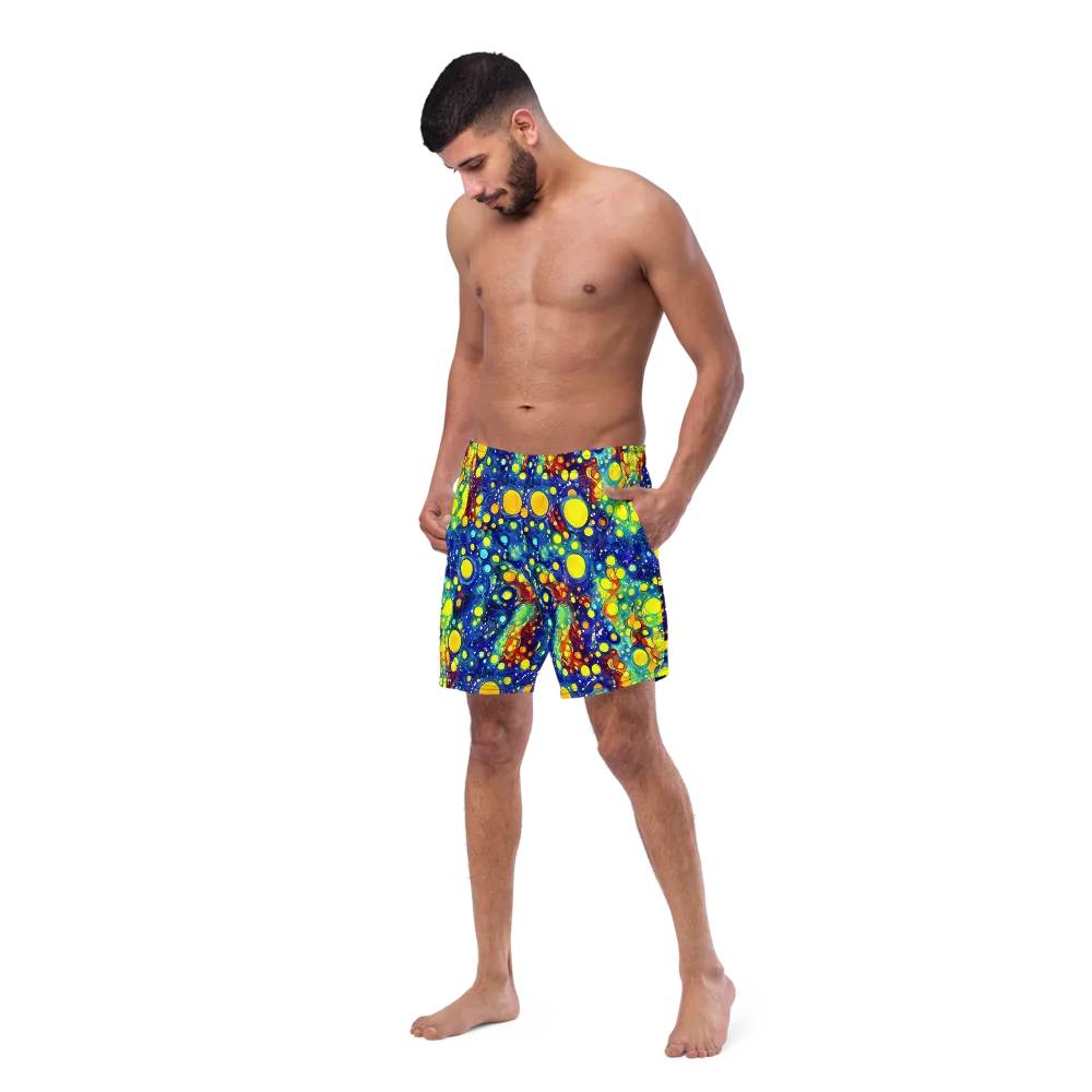Midnight Bubbles on Swim Trunks — Left Front