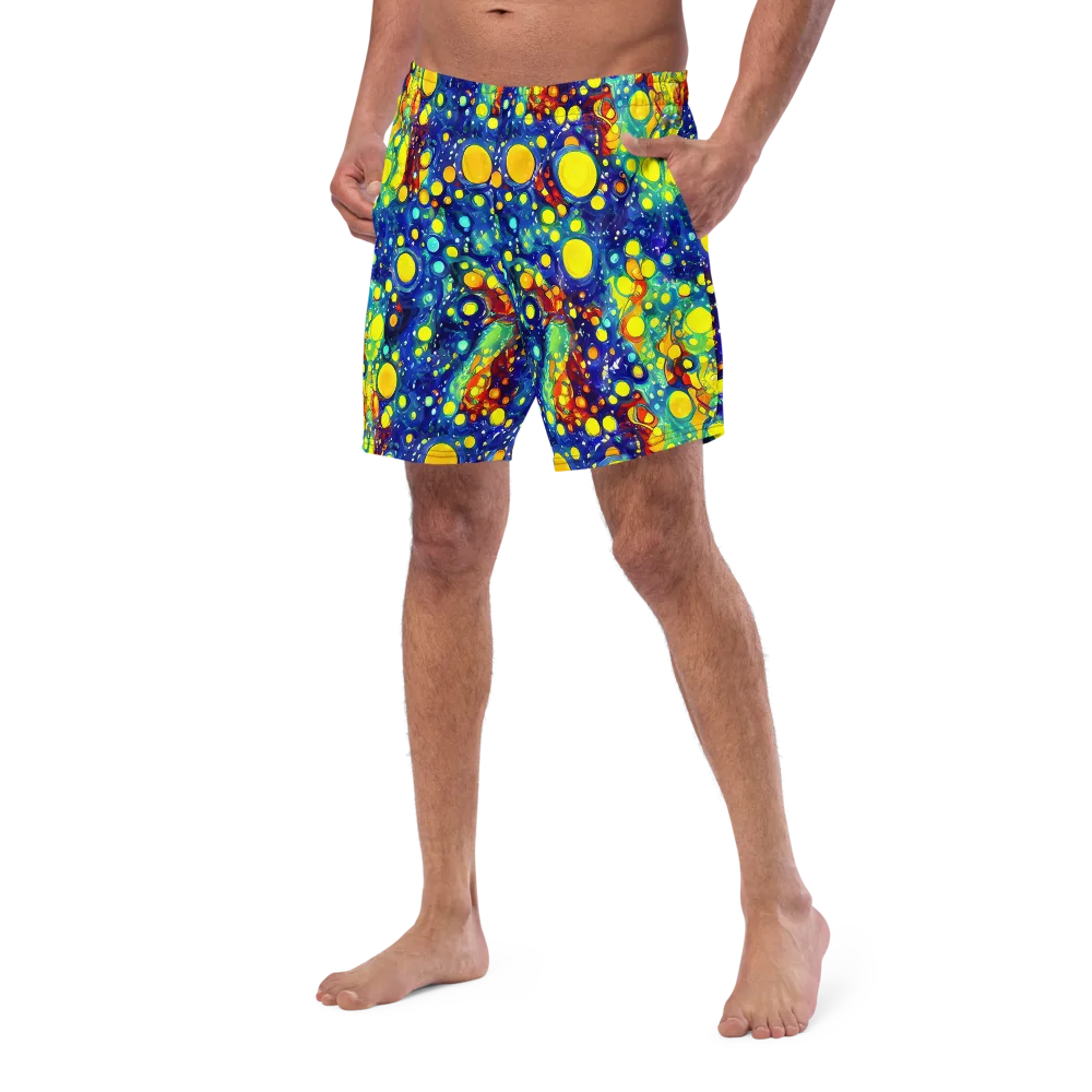 Midnight Bubbles on Swim Trunks — Left Front